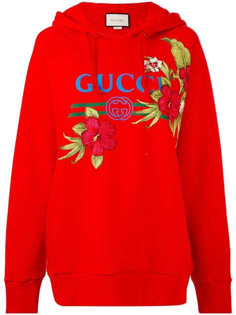 red gucci flower hoodie|rainbow Gucci hoodie.